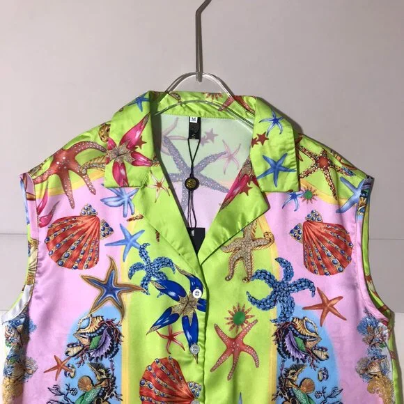 Versace Sea World Print Tank Top